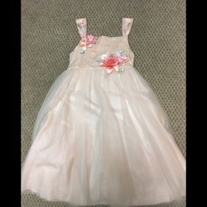 Girls Light Pink Formal Dress from Monsoon